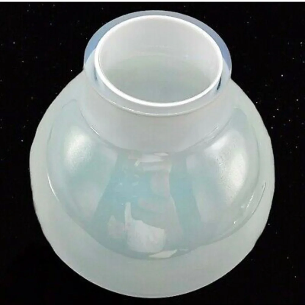 Crate And Barrel Opalescent Rounded Bud Vase Thick 7” T made in Poland